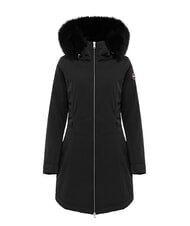 COLMAR PURENESS Long padded jacket with hood black - Women's down jackets - 4