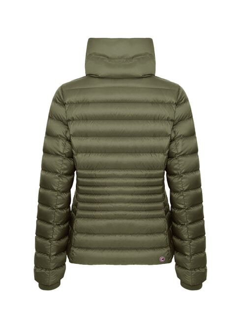 DELUXE Short high-necked down jacket darkmud-darksteel - Women's down jackets