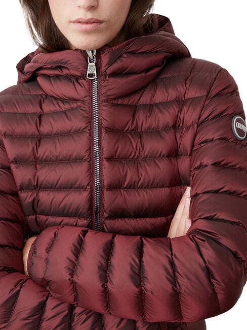 DELUXE Fitted down jacket with hood darkbrunette - Women's down jackets