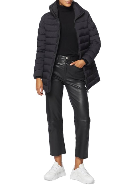 EXPERT Medium-length down jacket with high collar black - Women's down jackets