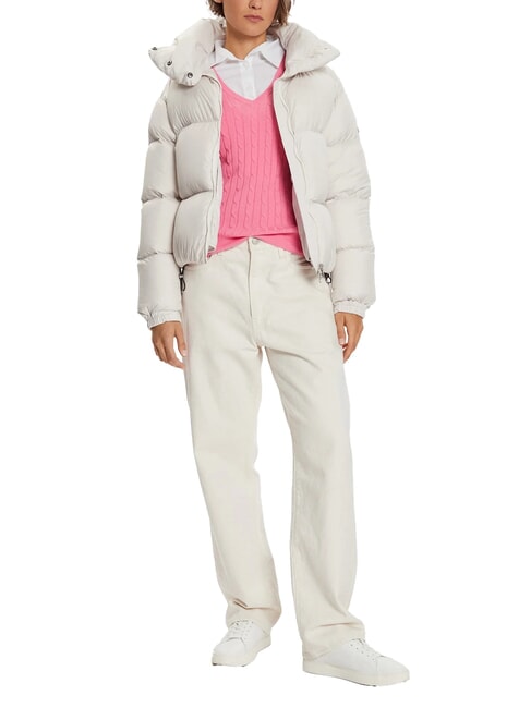 CAPTION Short down jacket with hood incense - Women's down jackets