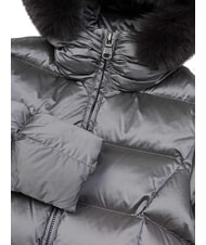 COLMAR DELUXE Long padded down jacket with hood dark steel-dark steel - Women's down jackets - 3