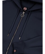 COLMAR STUNNING Full zip sweatshirt with hood and pleats navy blue - Women's Sweatshirts - 3