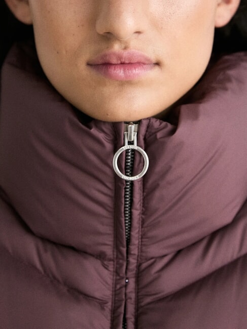 CAPTION High-necked down jacket brunette - Women's down jackets