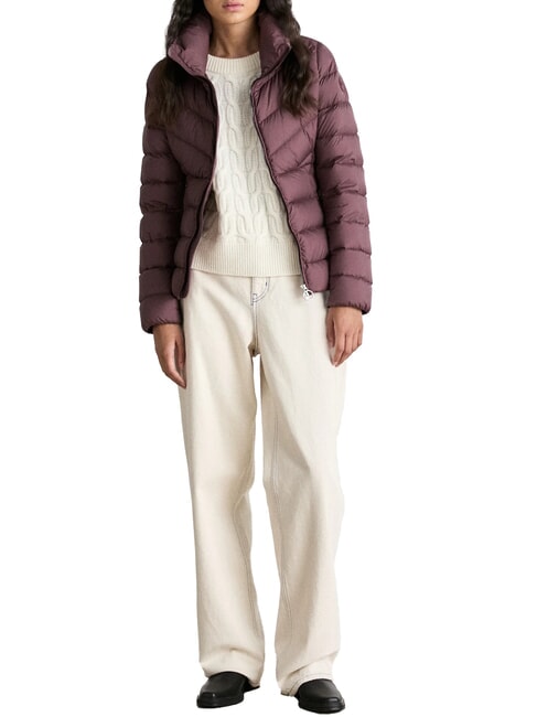 CAPTION High-necked down jacket brunette - Women's down jackets