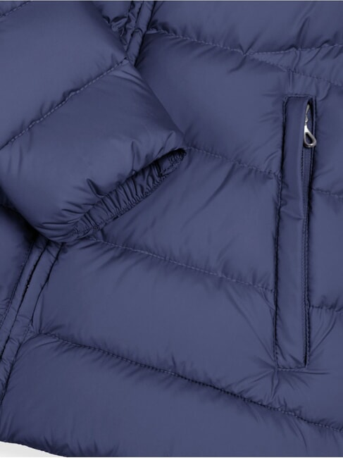 CAPTION Short down jacket with hood navy blue - Women's down jackets