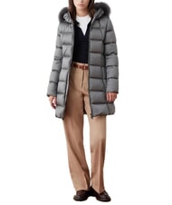 COLMAR DELUXE Long down jacket with hood dark steel-dark steel - Women's down jackets - 4