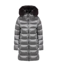 COLMAR DELUXE Long down jacket with hood dark steel-dark steel - Women's down jackets - 5