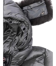 COLMAR DELUXE Long down jacket with hood dark steel-dark steel - Women's down jackets - 8