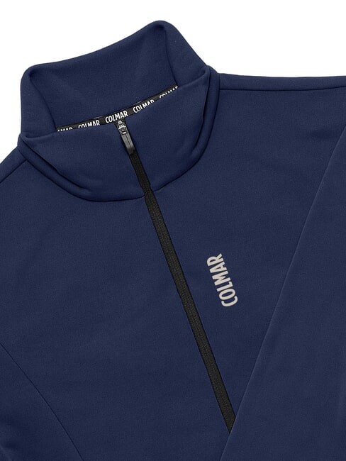 SCI FACETIME Thermal sweatshirt with half zip navy blue - Women's Sweatshirts