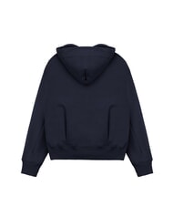COLMAR STUNNING Full zip sweatshirt with hood and pleats navy blue - Women's Sweatshirts - 2