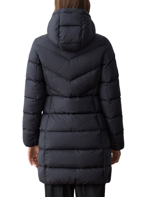 CAPTION Long down jacket with hood black - Women's down jackets