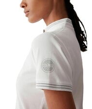 COLMAR MONDAY Short-sleeved polo shirt in stretch piquet white - Polo shirt - 3