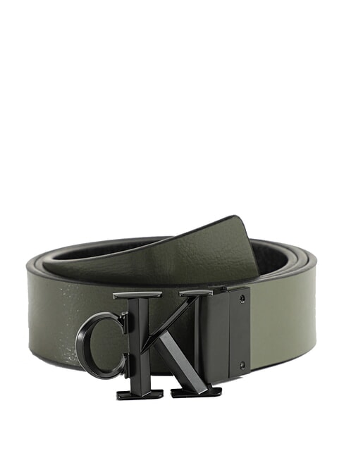 CK HARDWARE SEASONAL  Reversible leather belt thyme - Belts