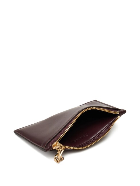 HARDWARE MONOGRAM Leather card holder / coin purse fudge - Women&rsquo;s Wallets