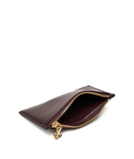 CALVIN KLEIN HARDWARE MONOGRAM Leather card holder / coin purse fudge - Women&rsquo;s Wallets - 3