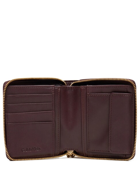 ENGRAVED  Small leather wallet fudge - Women&rsquo;s Wallets