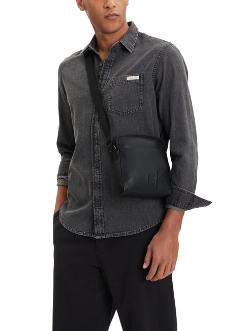 BOLD MONOGRAM  Shoulder bag on black - Over-the-shoulder Bags for Men