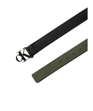 CALVIN KLEIN CK HARDWARE SEASONAL  Reversible leather belt thyme - Belts - 3