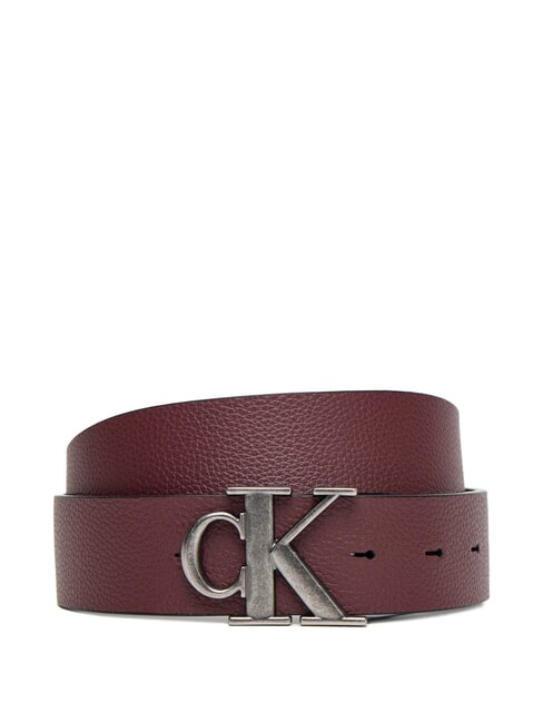 CK HARDWARE Double-sided belt black/decadent chocolate - Belts