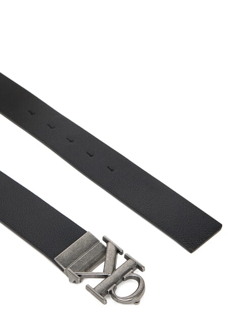 CK HARDWARE Double-sided belt black/decadent chocolate - Belts