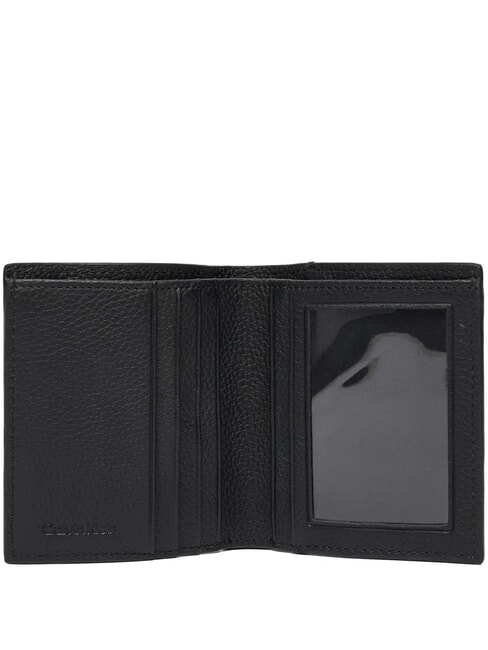 FOIL EMBOSS  Vertical leather wallet on black - Men’s Wallets