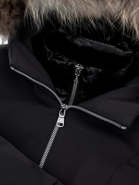 PURENESS KIDS Padded jacket with hood black - Baby Jackets