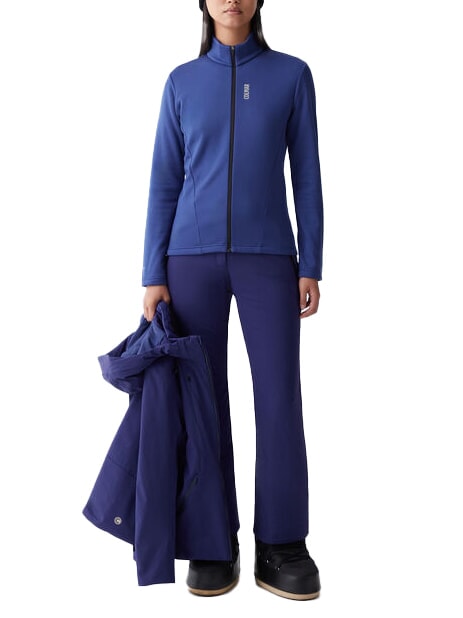 SCI FACETIME Thermal sweatshirt with half zip marines - Women's Sweatshirts