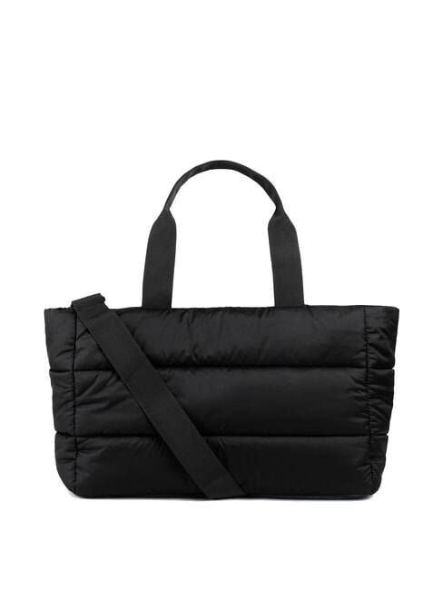 FLOID Quilted duffel bag with shoulder strap black - Duffle bags