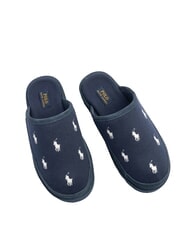 RALPH LAUREN READE RECYCLE  Slippers navy/paper white repeat pp - Men&rsquo;s shoes - 4