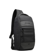 PIQUADRO HEXAGON One-Shoulder Backpack Black - Laptop backpacks - 2