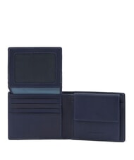 PIQUADRO FINN Leather wallet blue - Men&rsquo;s Wallets - 3