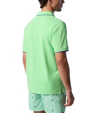 NORTH SAILS COLLAR STRIPED Short-sleeved cotton polo summer green - Polo shirt - 2