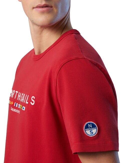 PRINT Cotton T-Shirt red lava - T-shirt