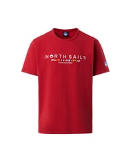 NORTH SAILS PRINT Cotton T-Shirt red lava - T-shirt - 4