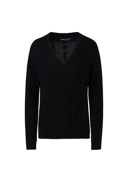 N/S V-neck sweater black - Women's Sweaters