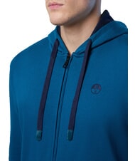 NORTH SAILS LOGO Full zip hoodie water green - Sweatshirts - 3