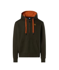 NORTH SAILS LOGO Full zip hoodie forest green - Sweatshirts - 3