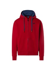 NORTH SAILS LOGO Full zip hoodie red lava - Sweatshirts - 4