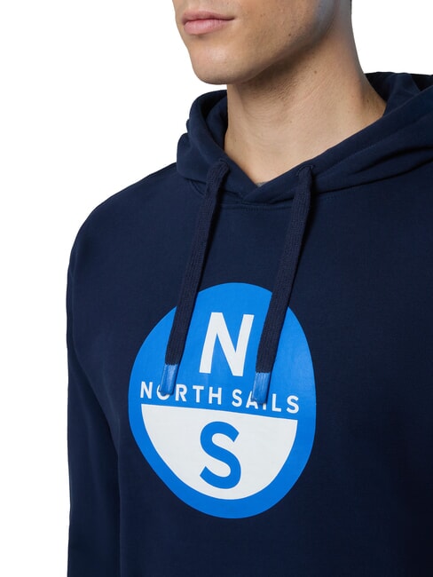GRAPHIC Cotton hoodie navy blue - Sweatshirts