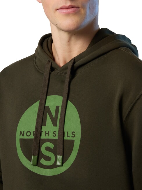 GRAPHIC Cotton hoodie forest green - Sweatshirts