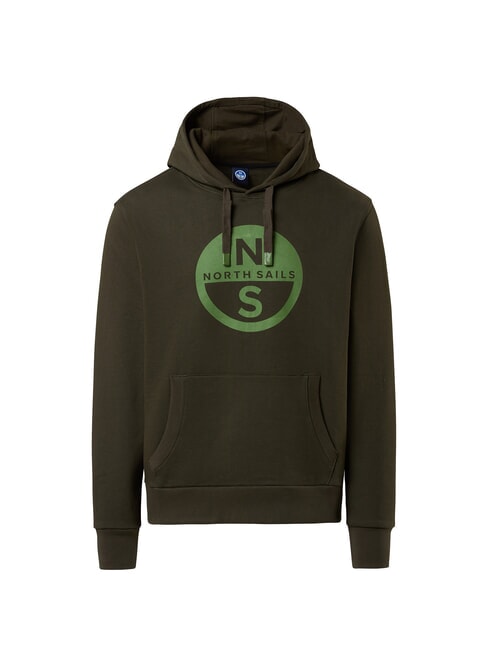 GRAPHIC Cotton hoodie forest green - Sweatshirts