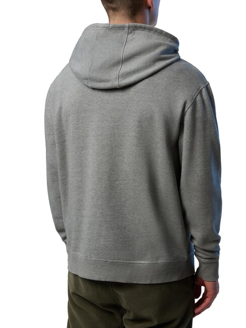 ROUND LOGO Cotton hoodie medium gray melange - Sweatshirts