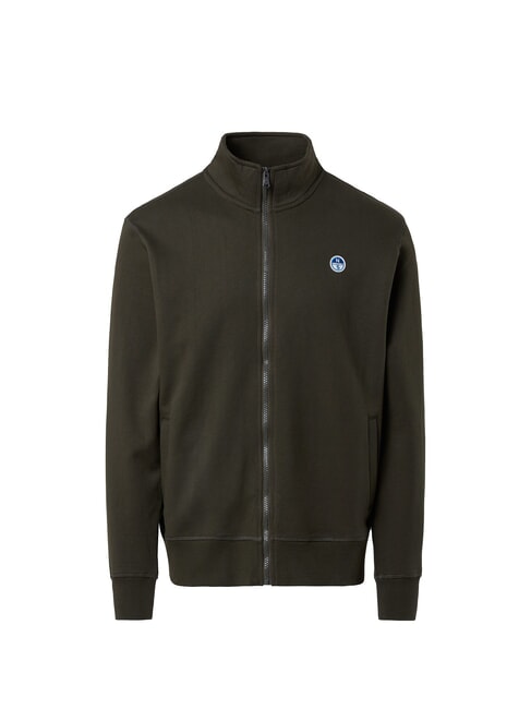 LOGO Full zip sweatshirt forest green - Sweatshirts