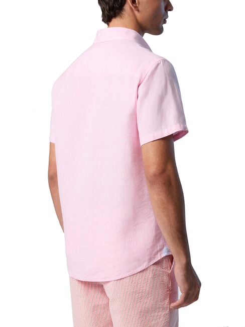 N/S Linen shirt flamingo plume - Men's Shirts