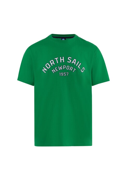 NEWPORT Cotton T-shirt with arch logo green bee - T-shirt