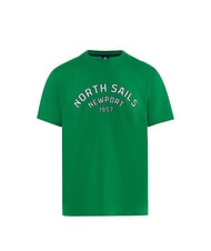 NORTH SAILS NEWPORT Cotton T-shirt with arch logo green bee - T-shirt - 4