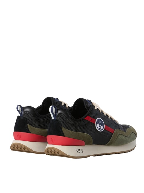 HORIZON JET Sneakers black- military green- red - Men’s shoes