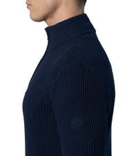 NORTH SAILS N|S Ribbed turtleneck sweater with half zip navy blue - Men's Sweaters - 4