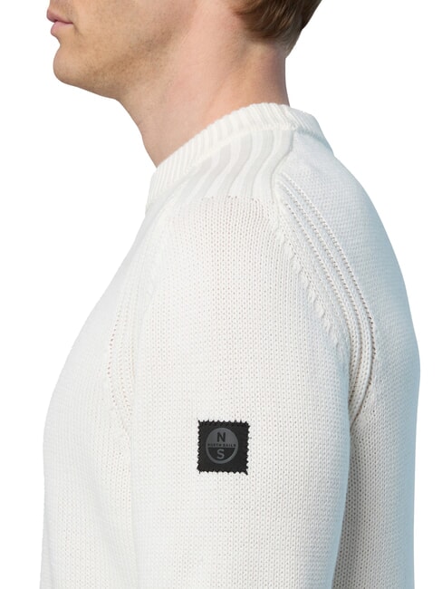 N|S Cotton crew neck sweater Marshmallow - Men's Sweaters